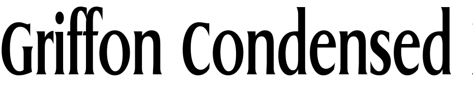 Griffon Condensed Bold cкачати шрифт безкоштовно